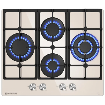 Газовая варочная панель Meferi MGH604BG GLASS ULTRA