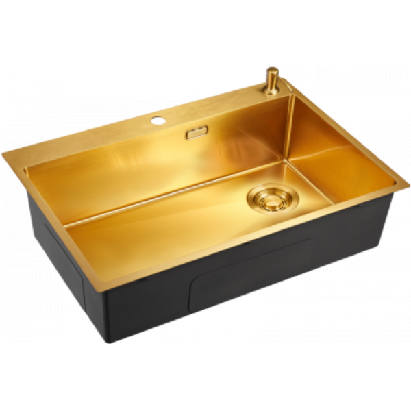 Кухонная мойка Emar 660(TOP) PVD Golden