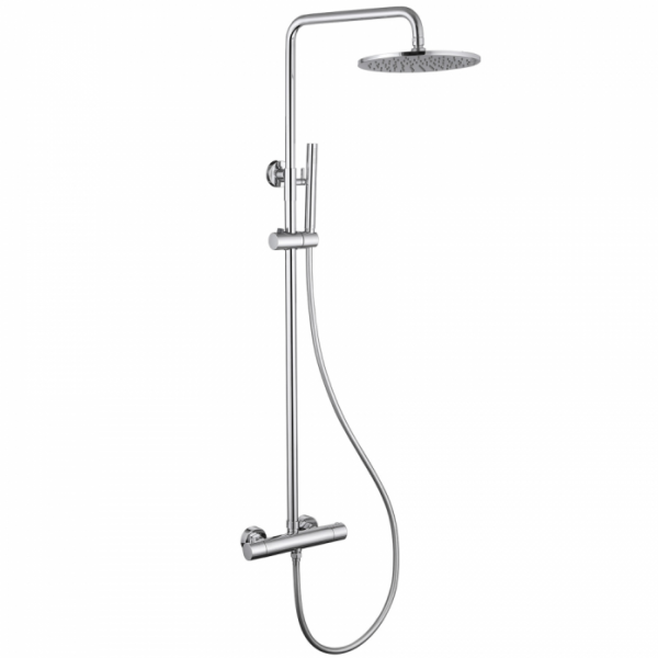 Душевая стойка с термостатом Abber Wasser Kreis AF8160L хром