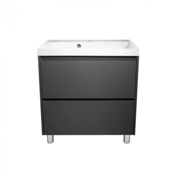 Тумба напольная Stella Polar Борнео 80 Люкс графит матовый SP-00001329