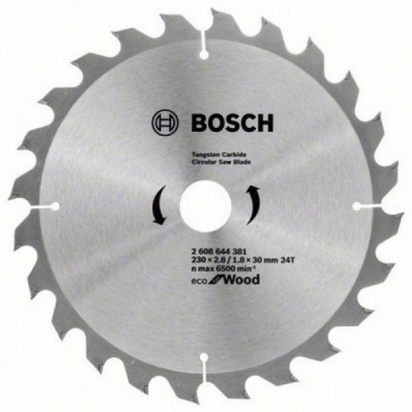 Пильный диск BOSCH Пильный диск Bosch ECO WO 230x30-24T по дереву 2608644381 2608644381