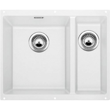 Кухонная мойка Blanco SUBLINE 340/160-U SILGRANIT 523552 чаша слева белый