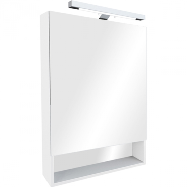 Зеркальный шкаф с подсветкой Roca GAP ZRU9302886 белый глянец