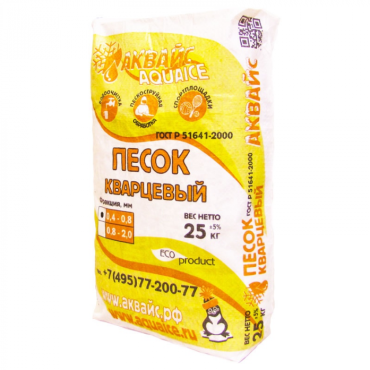 Песок кварцевый Intex для фильтра 25 кг 024кв