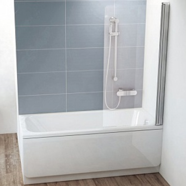 Шторка на ванну Ravak CVS1-80 R блестящий+транспарент 7QR40C00Z1 Шторка на ванну Ravak CVS1-80 R блестящий+транспарент 7QR40C00Z1