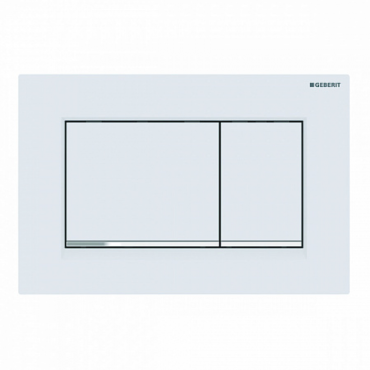 Клавиша смыва Geberit Sigma 30 115.883.JT.1 белый матовый/хром глянцевый
