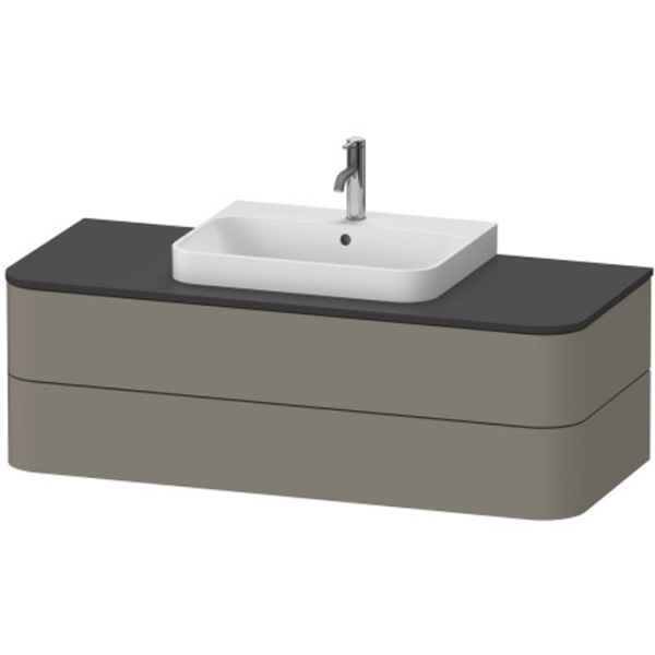 Тумба подвесная Duravit Happy D.2 Plus HP497209292 stone grey satin matt
