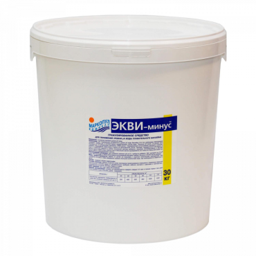 Гранулы для понижения уровня рН воды Маркопул Кэмиклс Экви-минус 30кг ведро М58