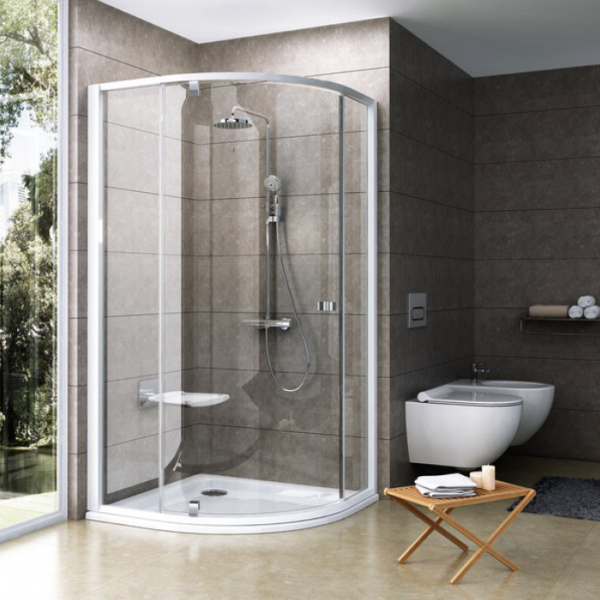 Душевой уголок Ravak Pivot PSKK3 90x90 см 37677100Z1 (профиль белый, ручки хром, прозрачное стекло)