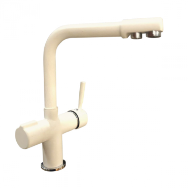 Смеситель GranFest 3223 с краном питьевой воды песочный