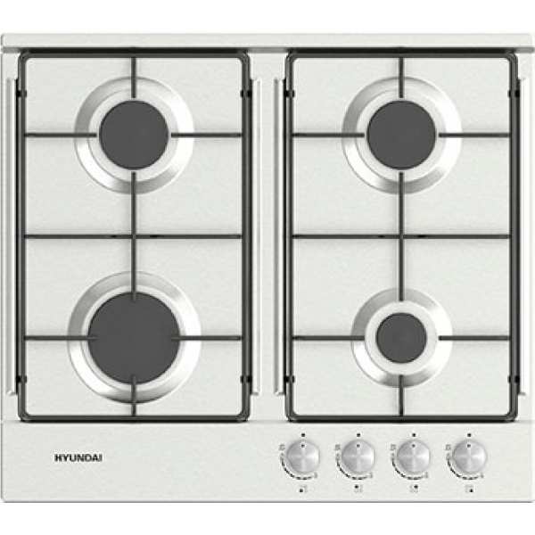 Газовая варочная поверхность Hyundai HHG 6432 IX нержавеющая сталь