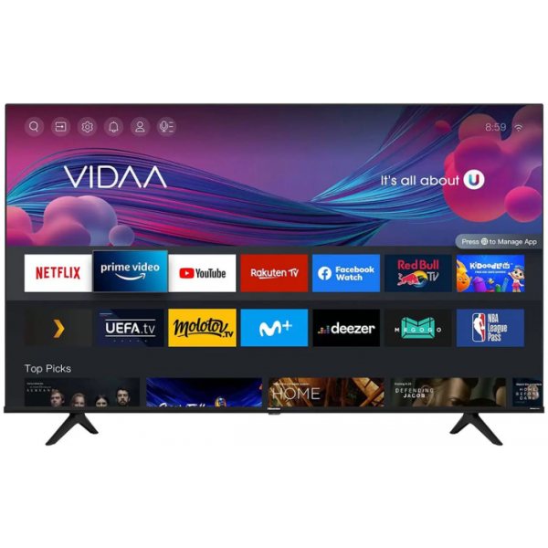 Телевизор Hisense 75A6BG черный