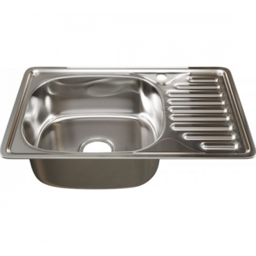 Врезная мойка Mixline 42х66х16 см 0.6 левый выпуск 3 1/2 с сифоном 530531 Врезная мойка Mixline 42х66х16 см 0.6 левый выпуск 3 1/2 с сифоном 530531