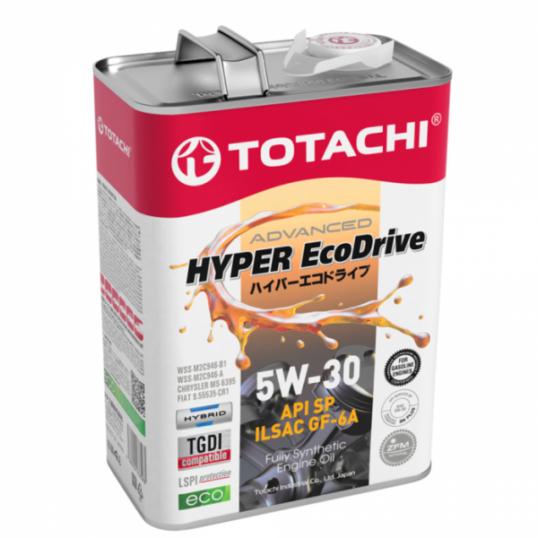 Масло моторное Totachi HYPER Ecodrive SP/GF-6A 5W-30 синтетическое 4 л E0304