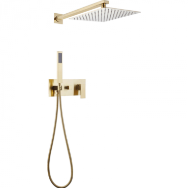 Душевая система Abber Daheim AF8218G золото матовое Душевая система Abber Daheim AF8218G золото матовое