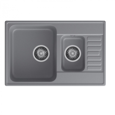Кухонная мойка GranFest Quarz 21К темно-серый Кухонная мойка GranFest Quarz 21К темно-серый