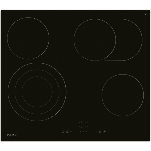 Электрическая варочная панель Lex EVH 642D BL