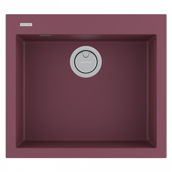 Мойка Paulmark DECORATION 56 PM935650-ME MERLOT