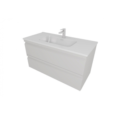 Тумба с раковиной AQUATEK Вега AQ77100-LG серый туман