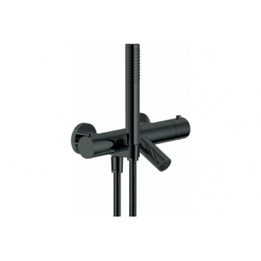 Смеситель для ванны Nobili Velis VE125010/2FLP глянцевый черный