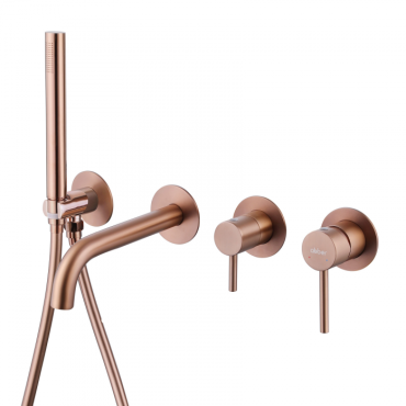 Смеситель для ванны Abber Kreis AF8130MRG розовое золото матовое Смеситель для ванны Abber Kreis AF8130MRG розовое золото матовое