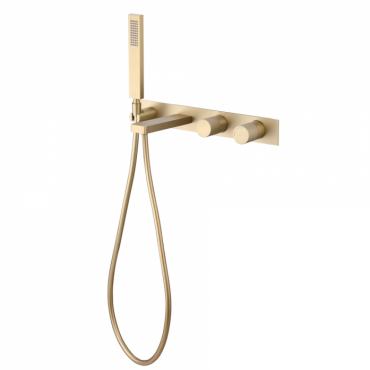 Смеситель для ванны Abber Rund AF8730G золото матовое Смеситель для ванны Abber Rund AF8730G золото матовое