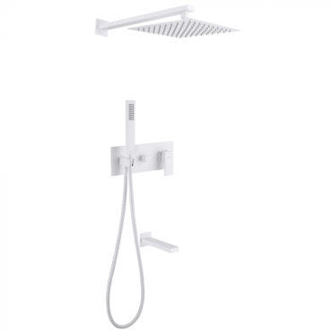 Душевая система Abber Daheim AF8217W белый матовый