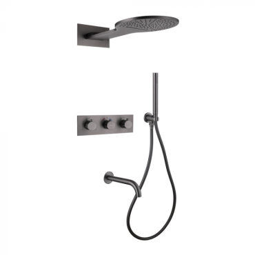 Душевая система Abber Wasser Kreis AF8150NG никель