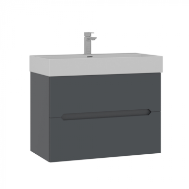 Тумба с раковиной ORKA Malta 80 антрацит матовый 5001476