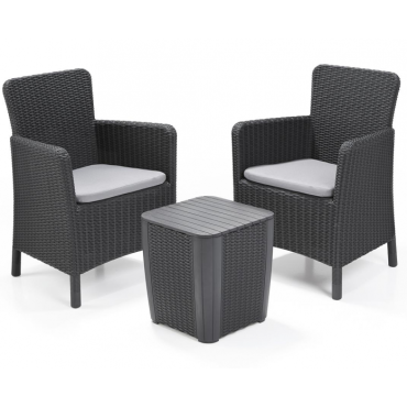 Комплект мебели Keter Trenton Balcony graphite - coolgrey 17204380