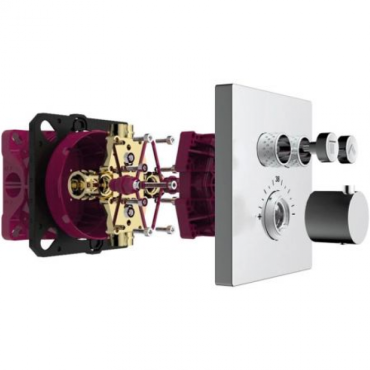 Встраиваемый термостат AQUAME AQM8801CR хром