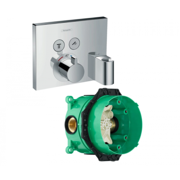 Термостатический смеситель для душа Hansgrohe ShowerSelect 15765000S (15765000+01800180) хром