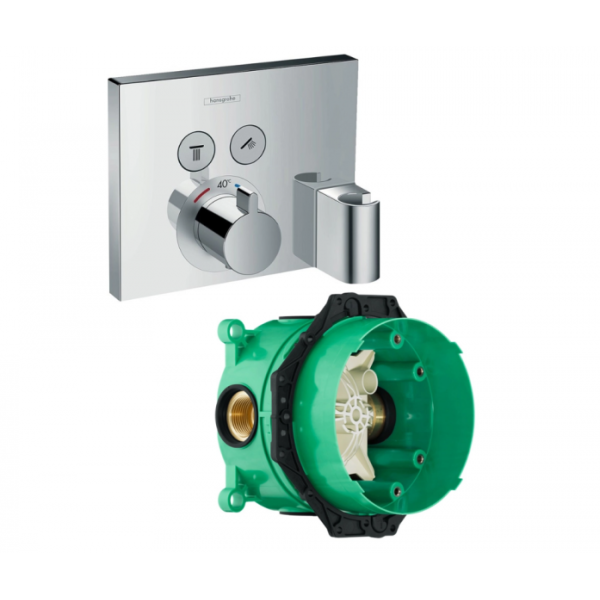 Термостатический смеситель для душа Hansgrohe ShowerSelect 15765000S (15765000+01800180) хром