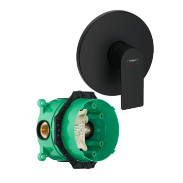 Смеситель для душа Hansgrohe Rebris E 72668670S (72668670+01800180) матовый черный