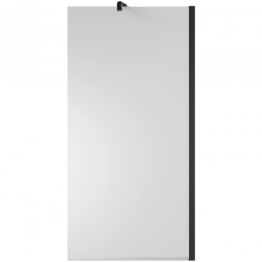 Шторка для ванны Timo TC-60/03F-8 в узком профиле черный 1400*600 стекло матовое T15