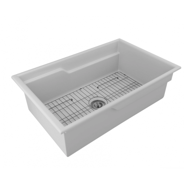 Мойка керамическая Paulmark GLAMP 81 UNO PM028148-WH белый
