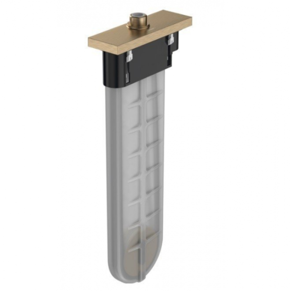 Внешняя монтажная часть Hansgrohe sBox Square 28010140 шлифованная бронза