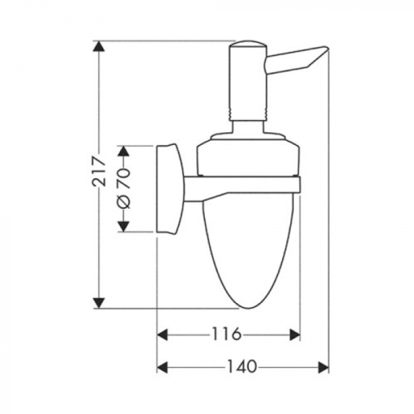 Дозатор жидкого мыла Hansgrohe Axor Mondaro 41019000 хром