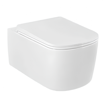 Унитаз подвесной Kludi RESA S 27WCSET43 с сиденьем белый