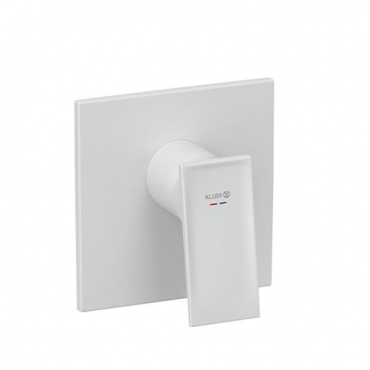 Встраиваемый смеситель для душа (внешняя монтажная часть) Kludi Decus 547555375 белый матовый