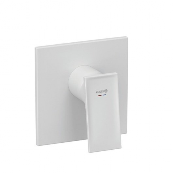 Встраиваемый смеситель для душа (внешняя монтажная часть) Kludi Decus 547555375 белый матовый