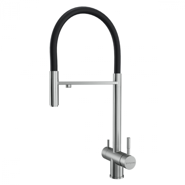 Смеситель для кухни TopZero TPZ 307 INOX сталь нержавеющая