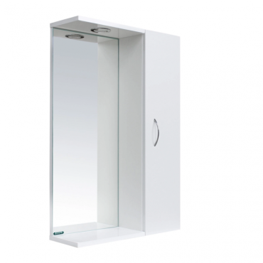 Зеркальный шкаф SANITA LUXE Идеал 50 IDLSAMR56019W1 белый