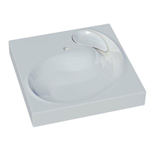 Раковина над стиральной машиной Stella Polar Бьянка 60х60 SP-00000797 с кронштейнами, белый