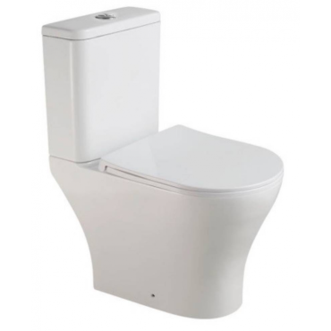 Унитаз напольный Stella Polar Адамус KN2245000 SP-00001856 с сиденьем, белый