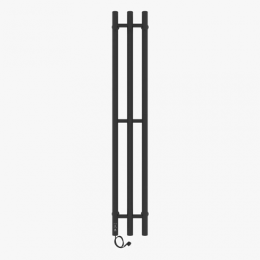 Полотенцесушитель LARIS ТЕЯ ЧКЧ П3 190х1200 (круг) черный муар, левый 73207662