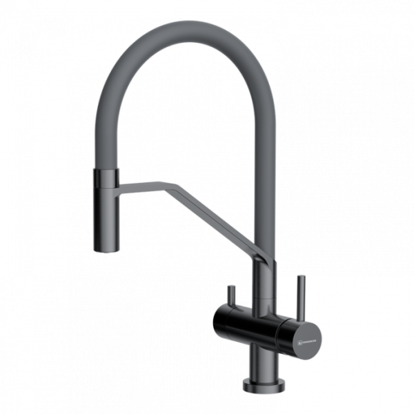 Смеситель для кухни Omoikiri Akeno-GM-GR вороненая сталь/серый 4994545