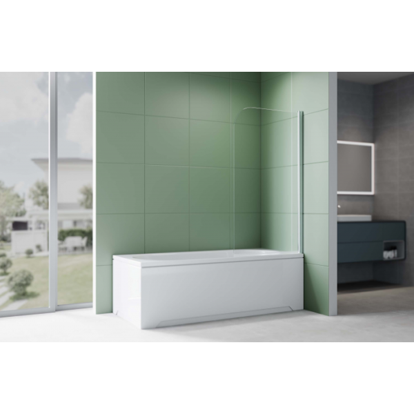 Шторка на ванну AQUATEK AQ.BSRC.080.1CH 800х1500 хром/стекло прозрачное