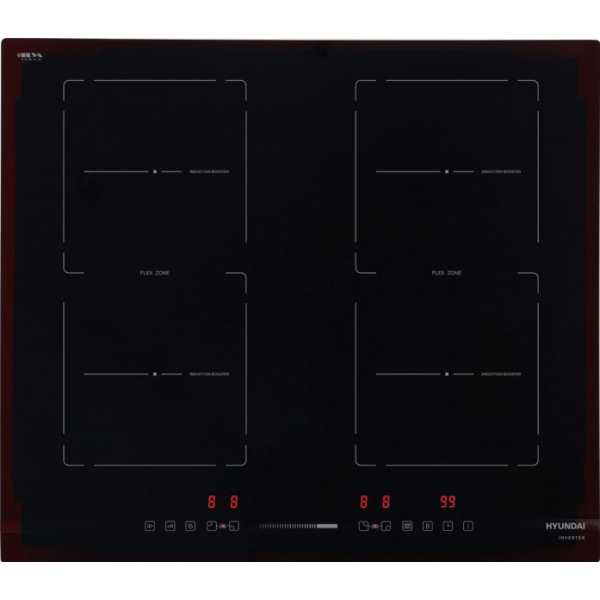Индукционная варочная поверхность Hyundai HHI 6872 BG черный