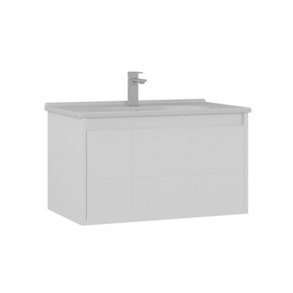 Тумба с раковиной ORKA Likya 80 белый матовый 5002492